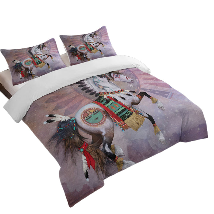 Quilt Cover with Kachina Native American Unicorn