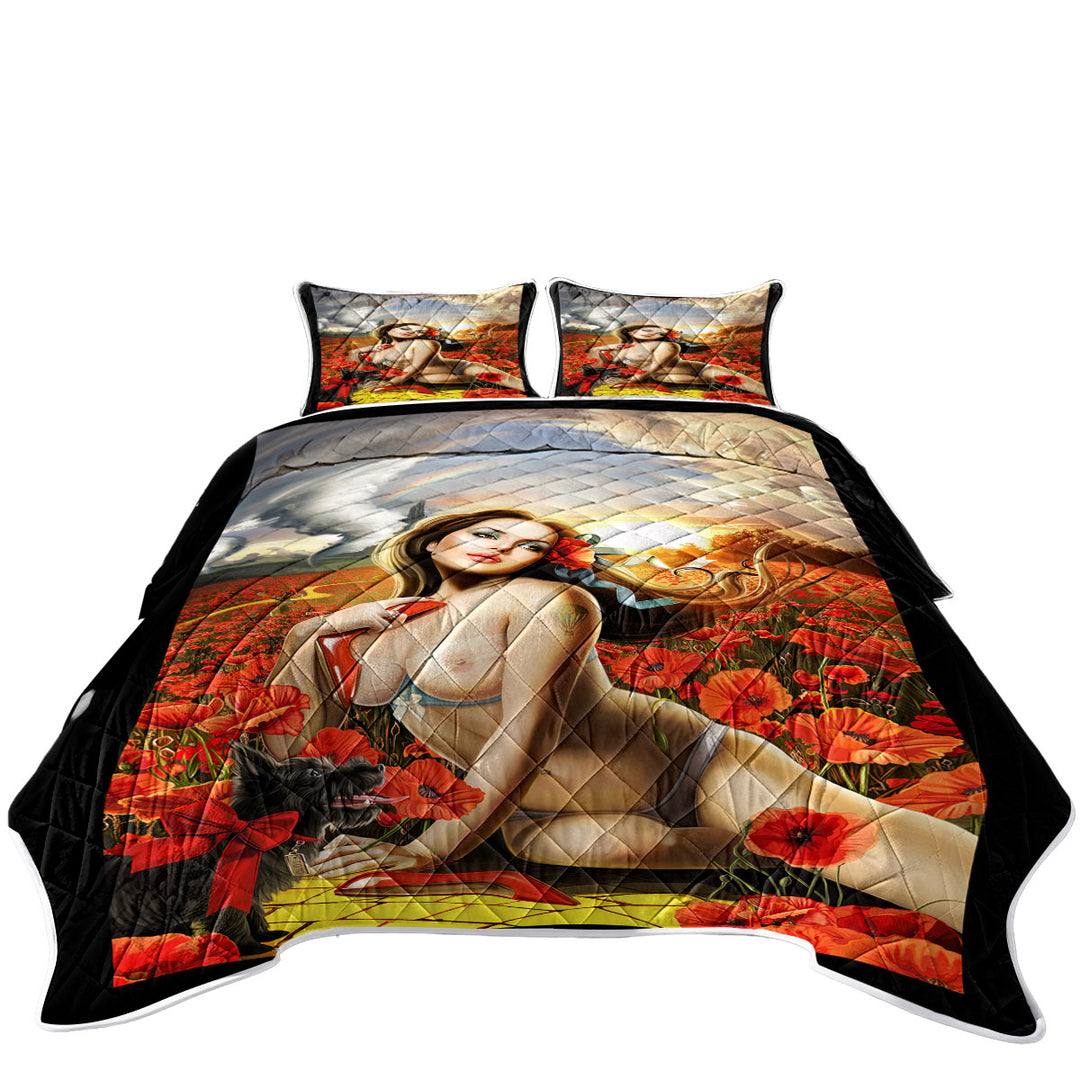 Quilt Shop Near Me with Sexy Art Stunning Woman Goddess of Poppies