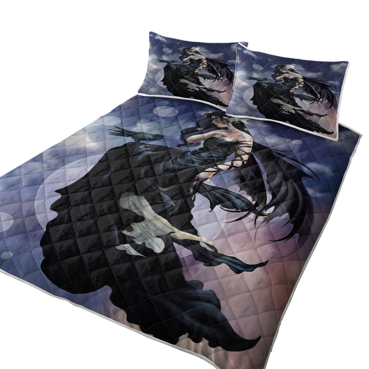 Quilt with Fantasy Artwork the Dark Skies Fairy