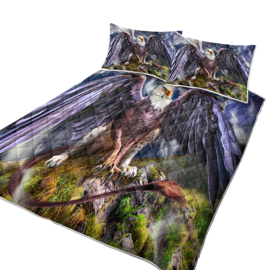 Quilt with The Warchief Cool Mythological Creature Griffin