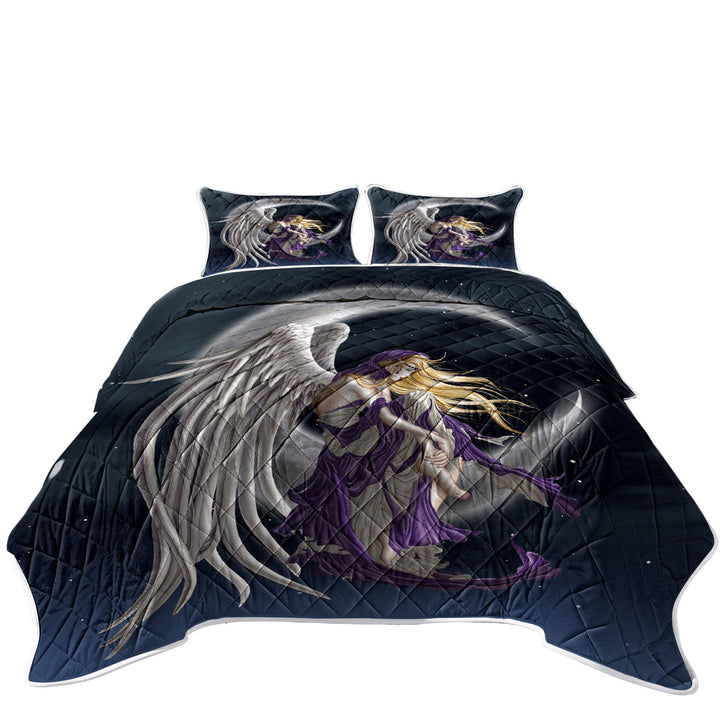 Quilt with Touching Fantasy Art the Moon Dreamer Fairy