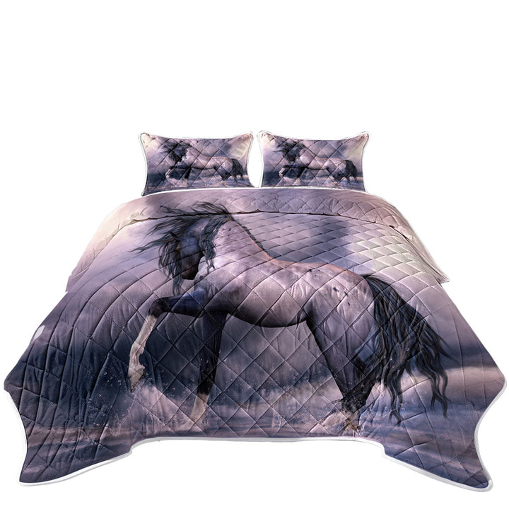 Quilt with Untamed Spirit Stunning Horse Art