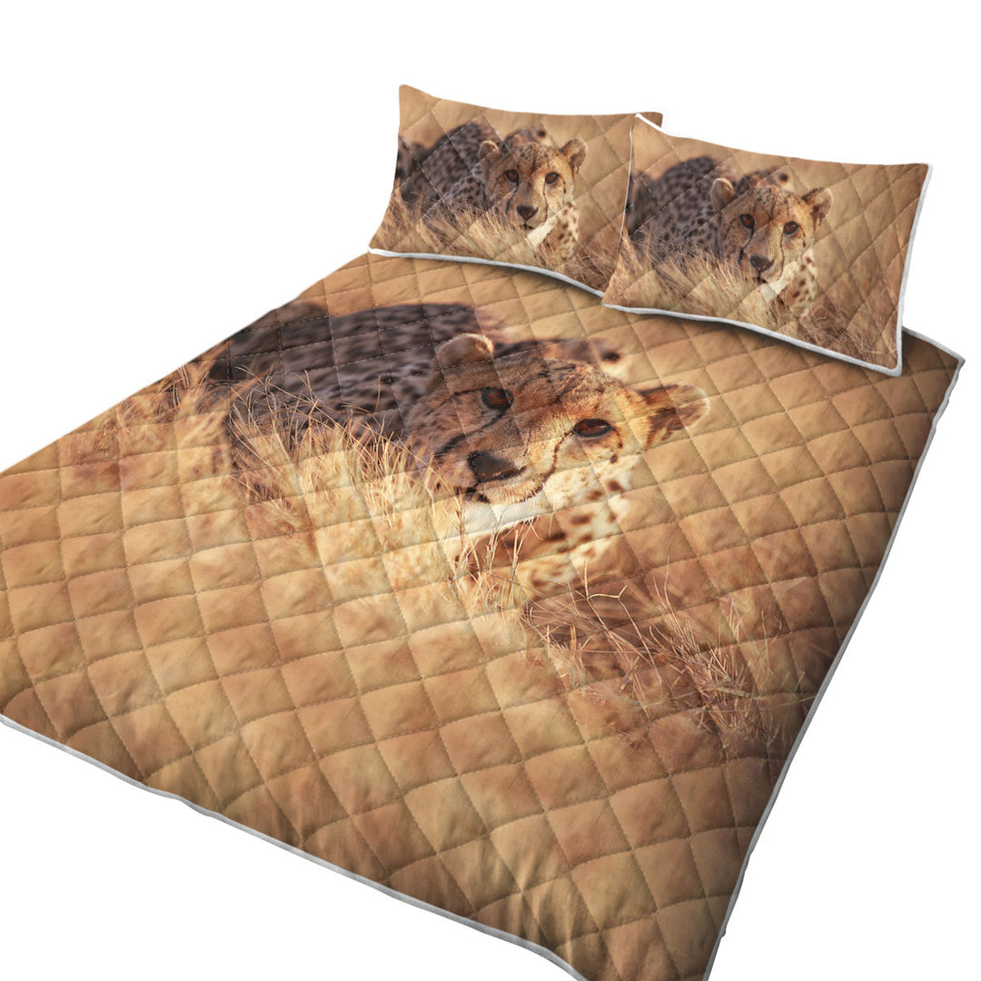 Quilt with Wild Cheetah