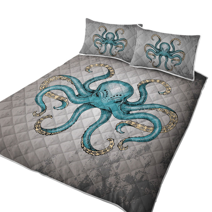 Quilts for Beds with Angry Octopus