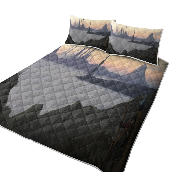 Quilts for Beds with Distant Lands Fantasy Artwork