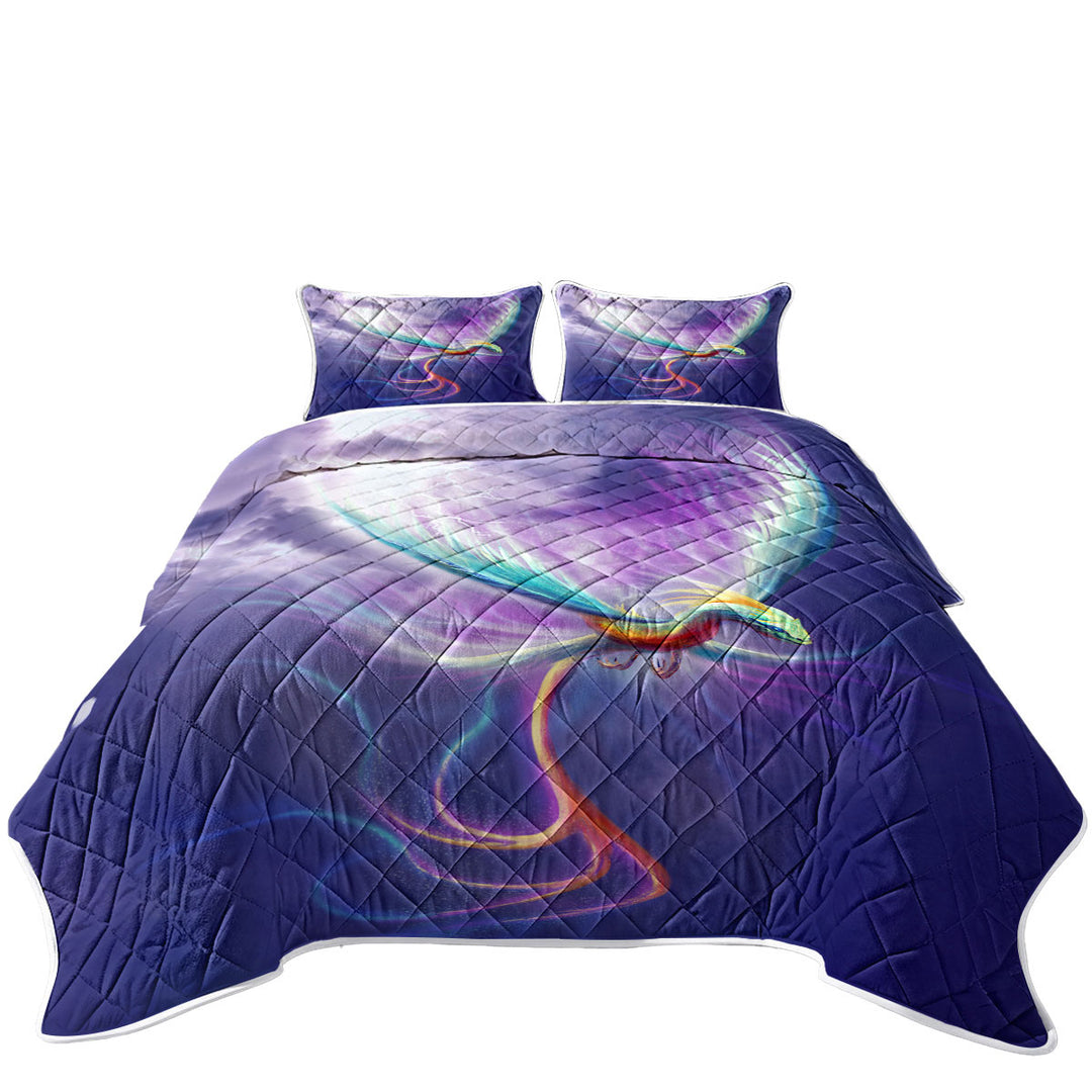 Quilts with Cool Fantasy Art Thrasys the Dragon Bird