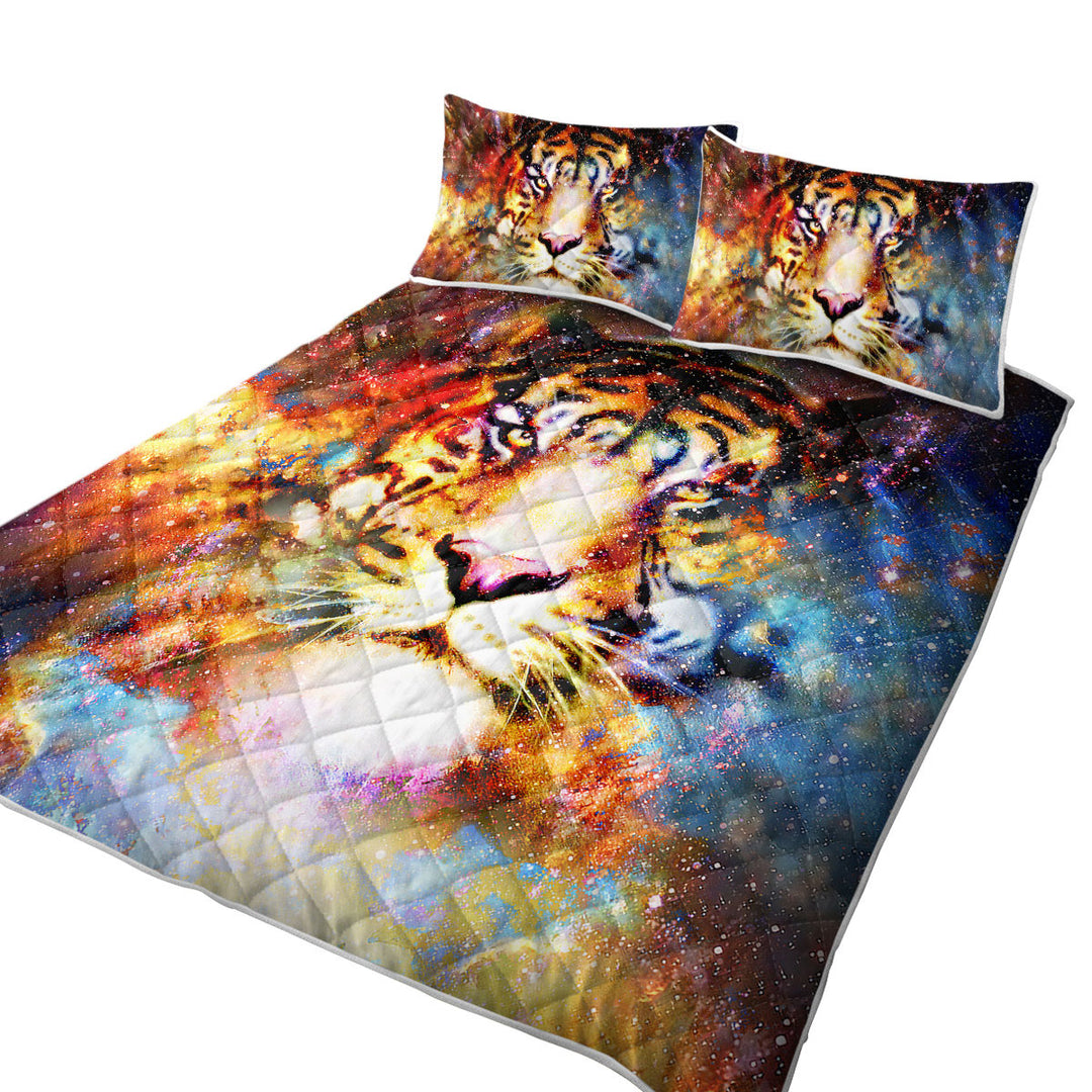 Quilts with Cool Space Tiger