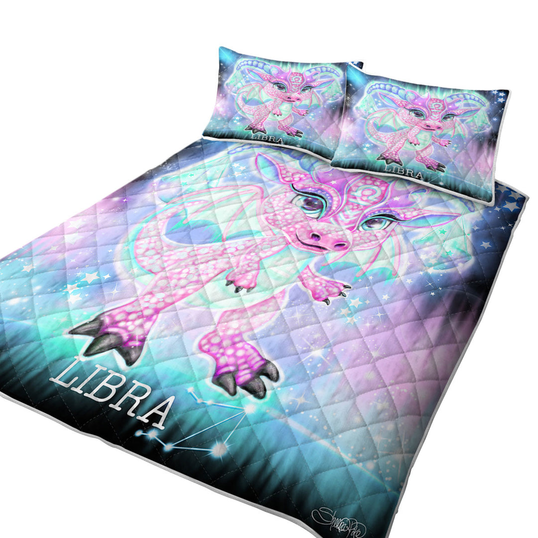 Quilts with Cute Girly Libra Lil Dragon