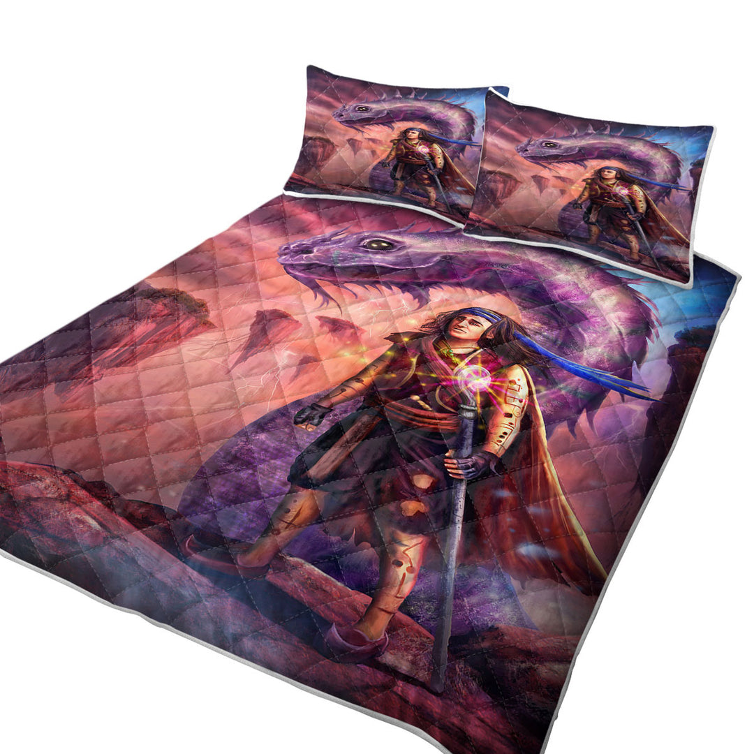 Quilts with Dragon and Thrakos Cool Fantasy Art