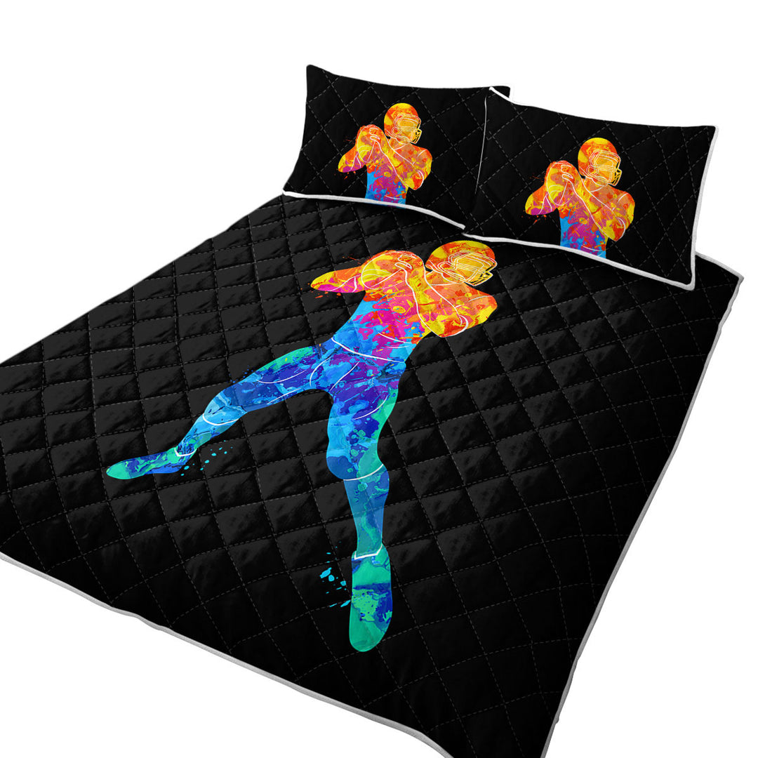 Quilts with Football Player