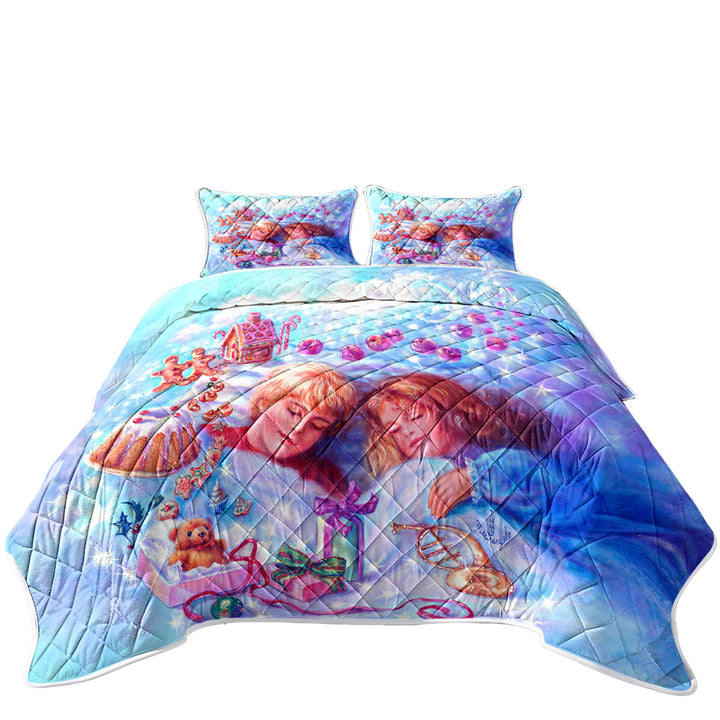 Quilts with Vintage Fairytales Art Painting Sweet Candy Dreams