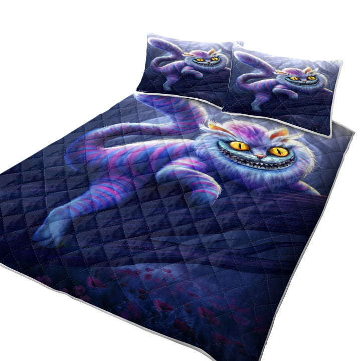 Quilts with Wonderland Purple Cat