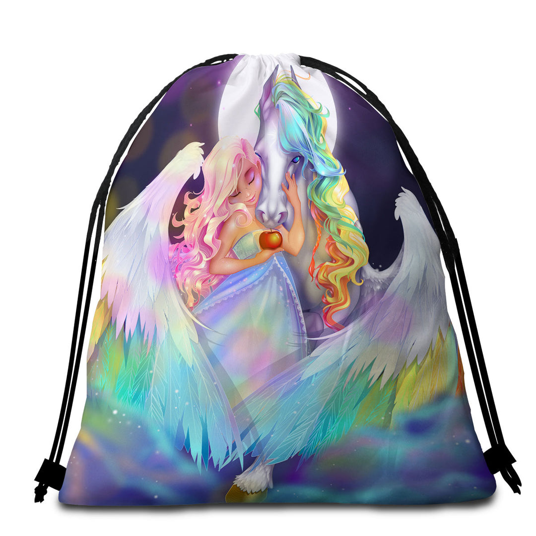 Rainbows Beach Towel Pack Space Starlight Pegasus and Princess