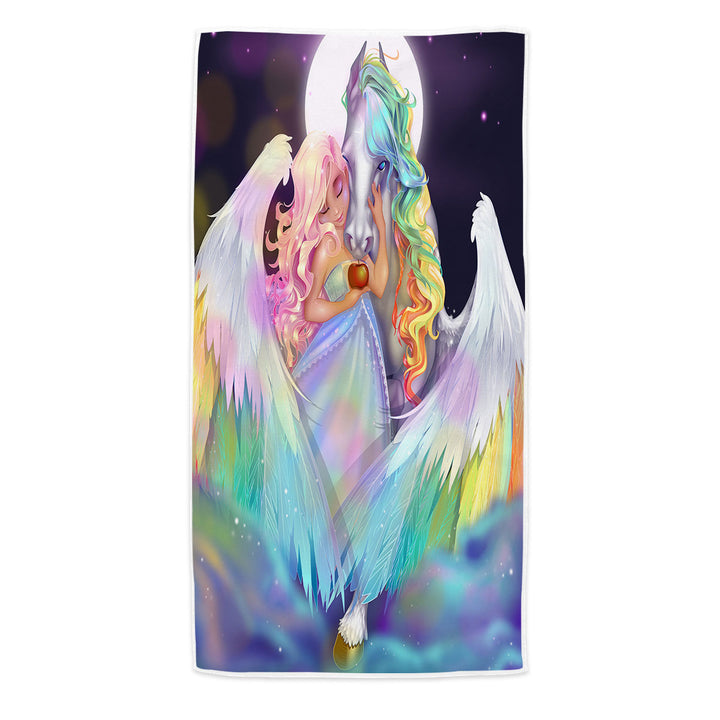 Rainbows Pool Towels Space Starlight Pegasus and Princess