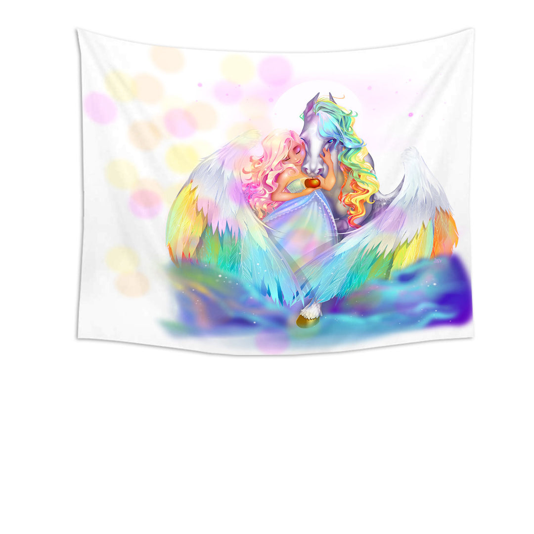 Rainbows Starlight Pegasus and Princess Tapestry for Girls