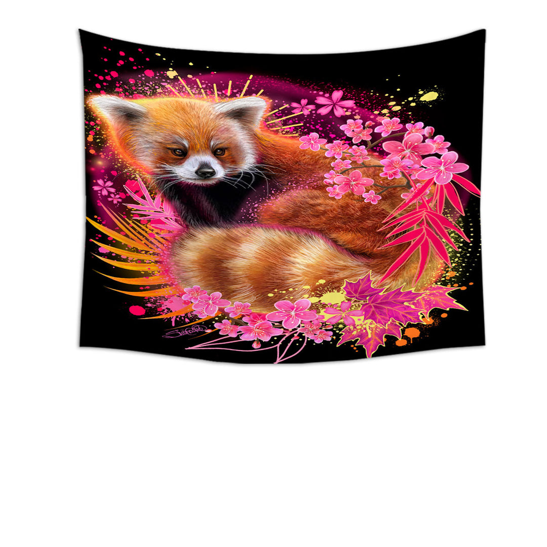 Red Panda Tapestry Wall Decor