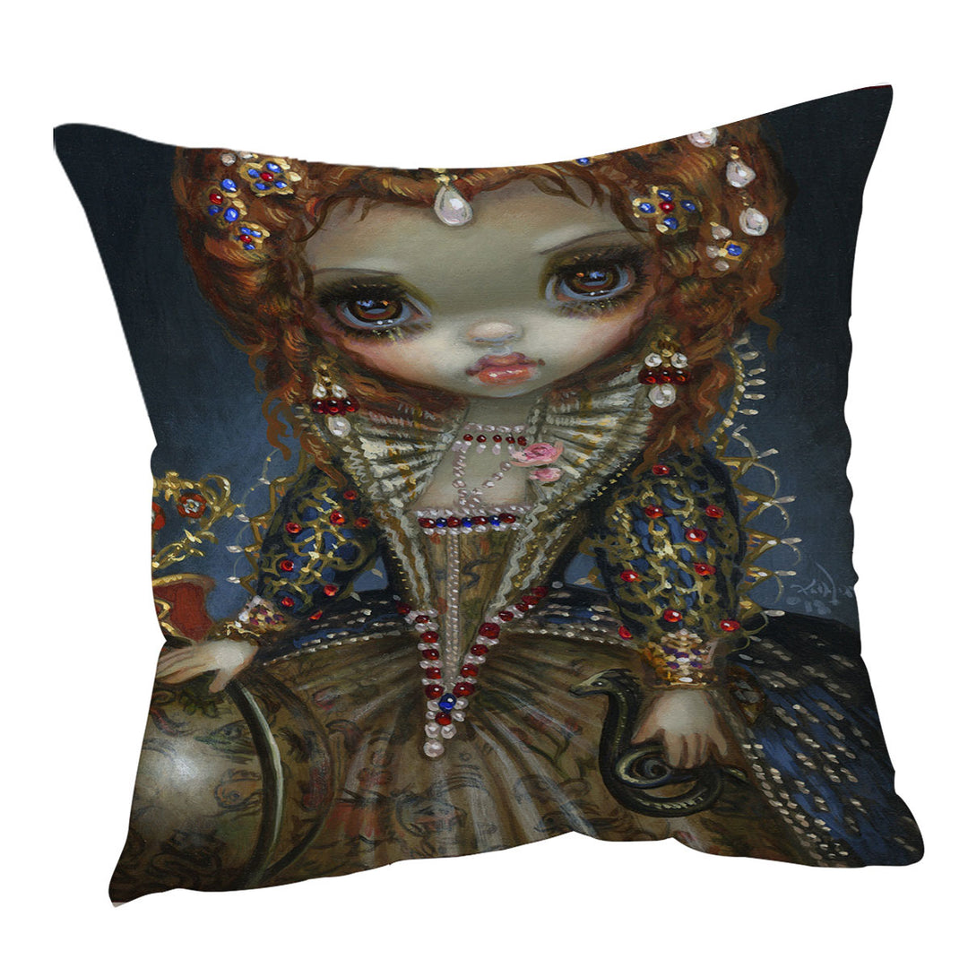 Renaissance Art Queen Elizabeth Cushion Cover