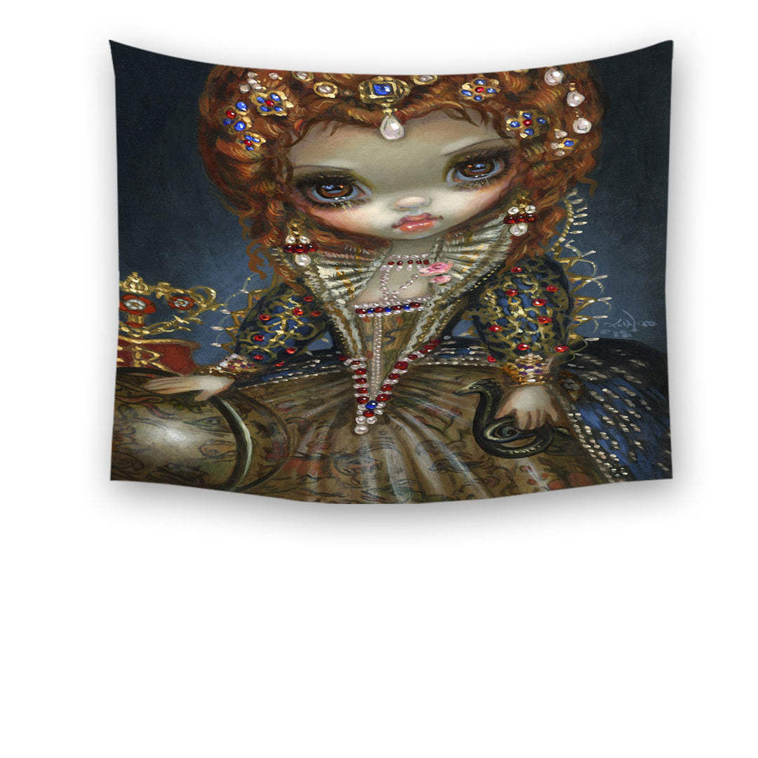 Renaissance Art Queen Elizabeth Wall Decor Tapestry