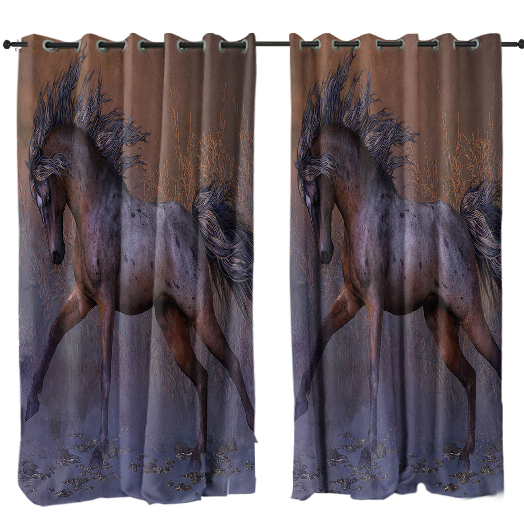 Roan Oak Beautiful Wild Horse Drapes for Living Room