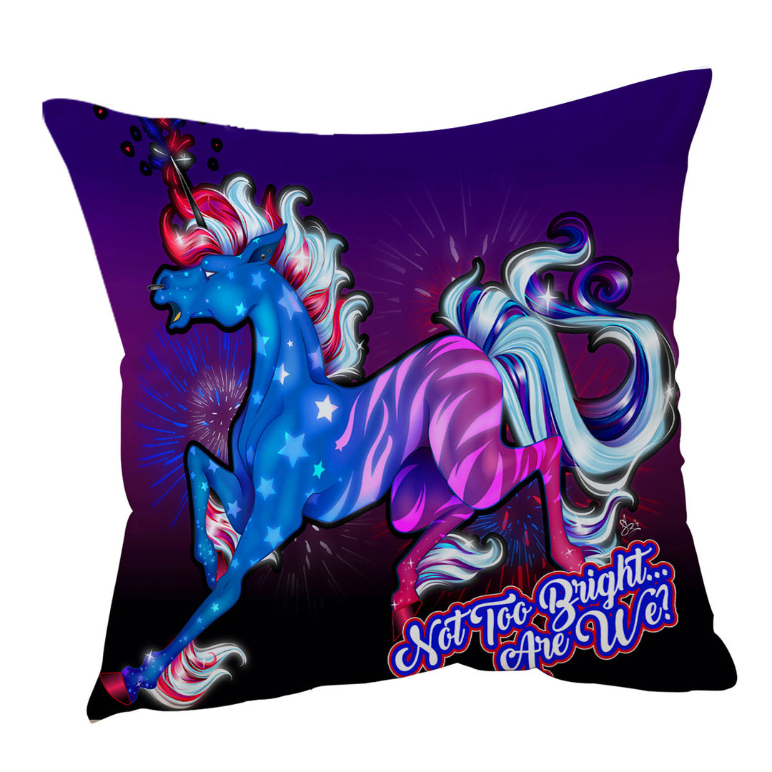 Rudicorn USA Cool Quote Cushion Cover