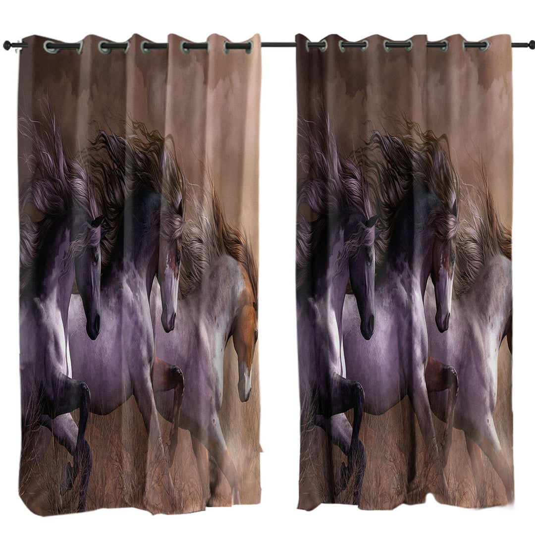 Run To Freedom Wild Horses Curtain