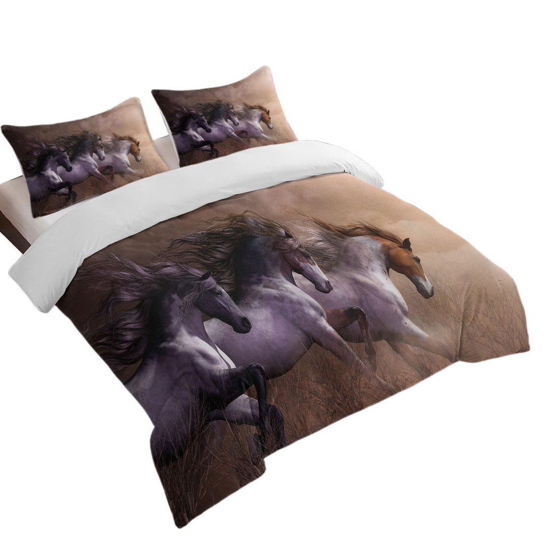 Run To Freedom Wild Horses Duvet Cover Queen