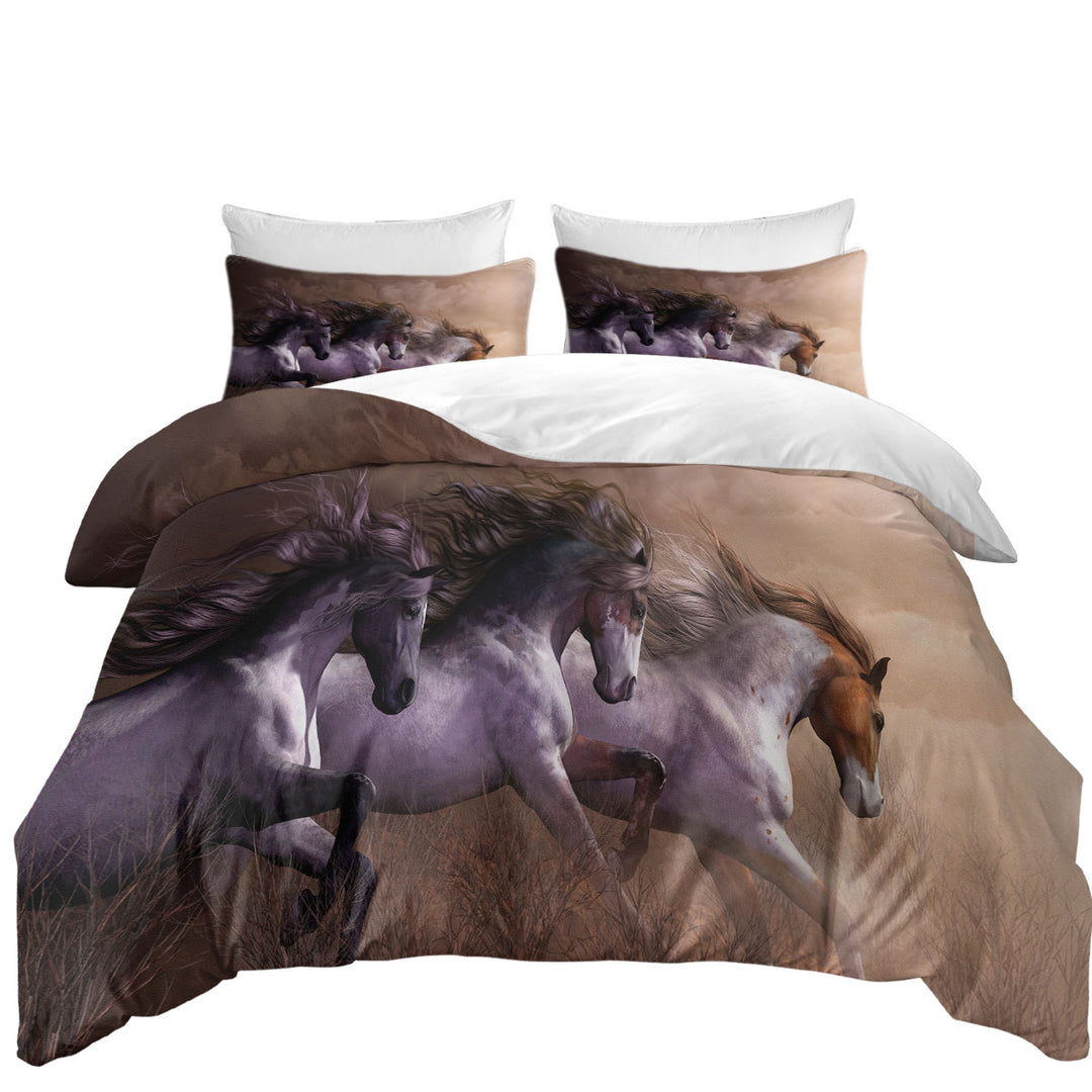 Run To Freedom Wild Horses Duvet Covers King