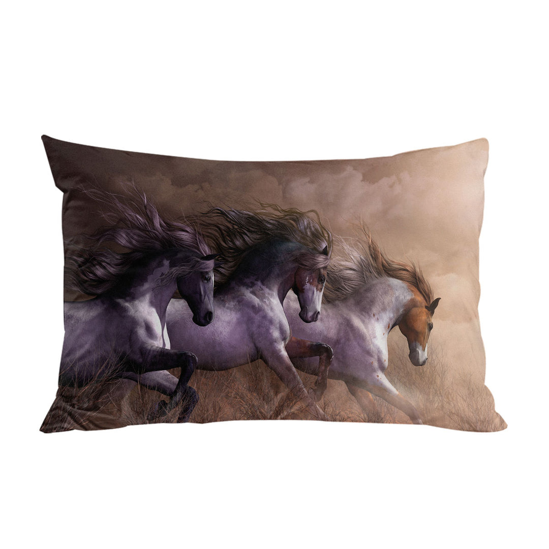 Run To Freedom Wild Horses Pillow Case Covers