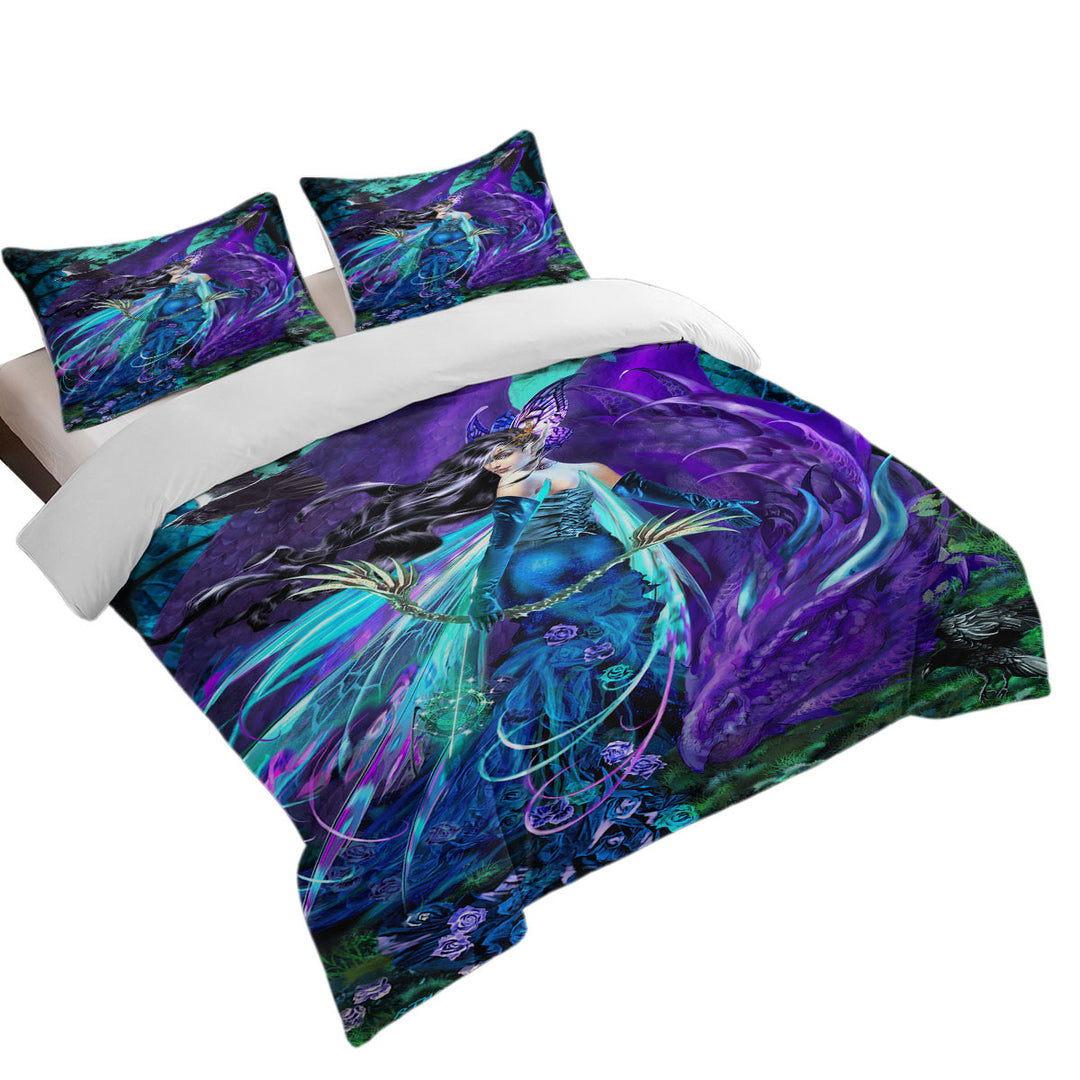 Sagittarius Dragon and Beautiful Woman Fairy Coverlet