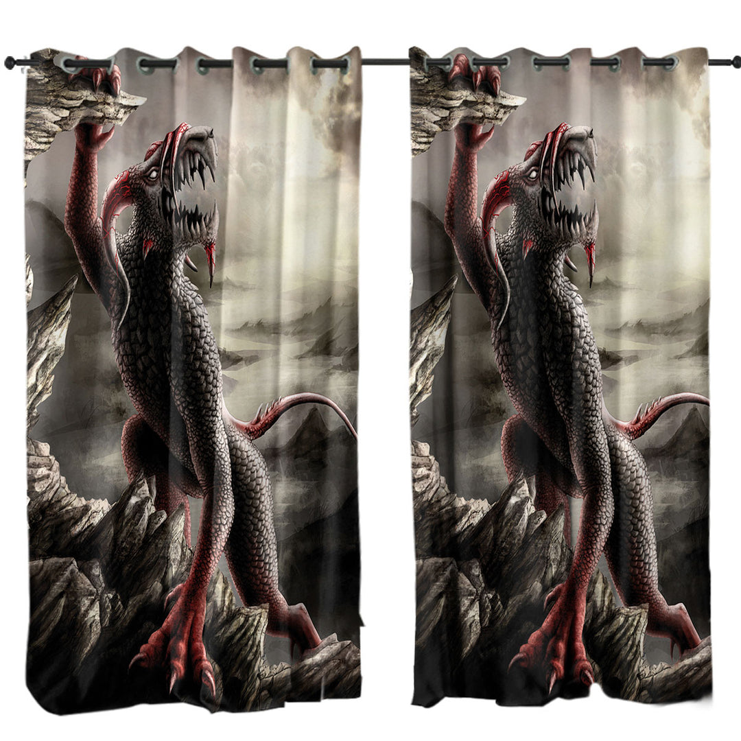 Scary Art the Crematoria Frightening Creature Drapes