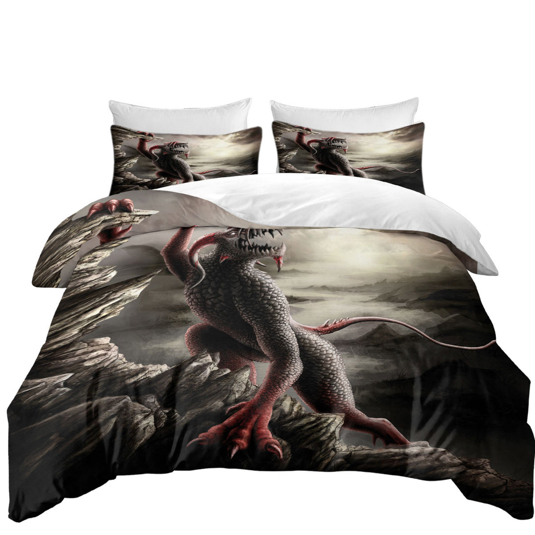 Scary Art the Crematoria Frightening Creature Queen Size Duvet Cover