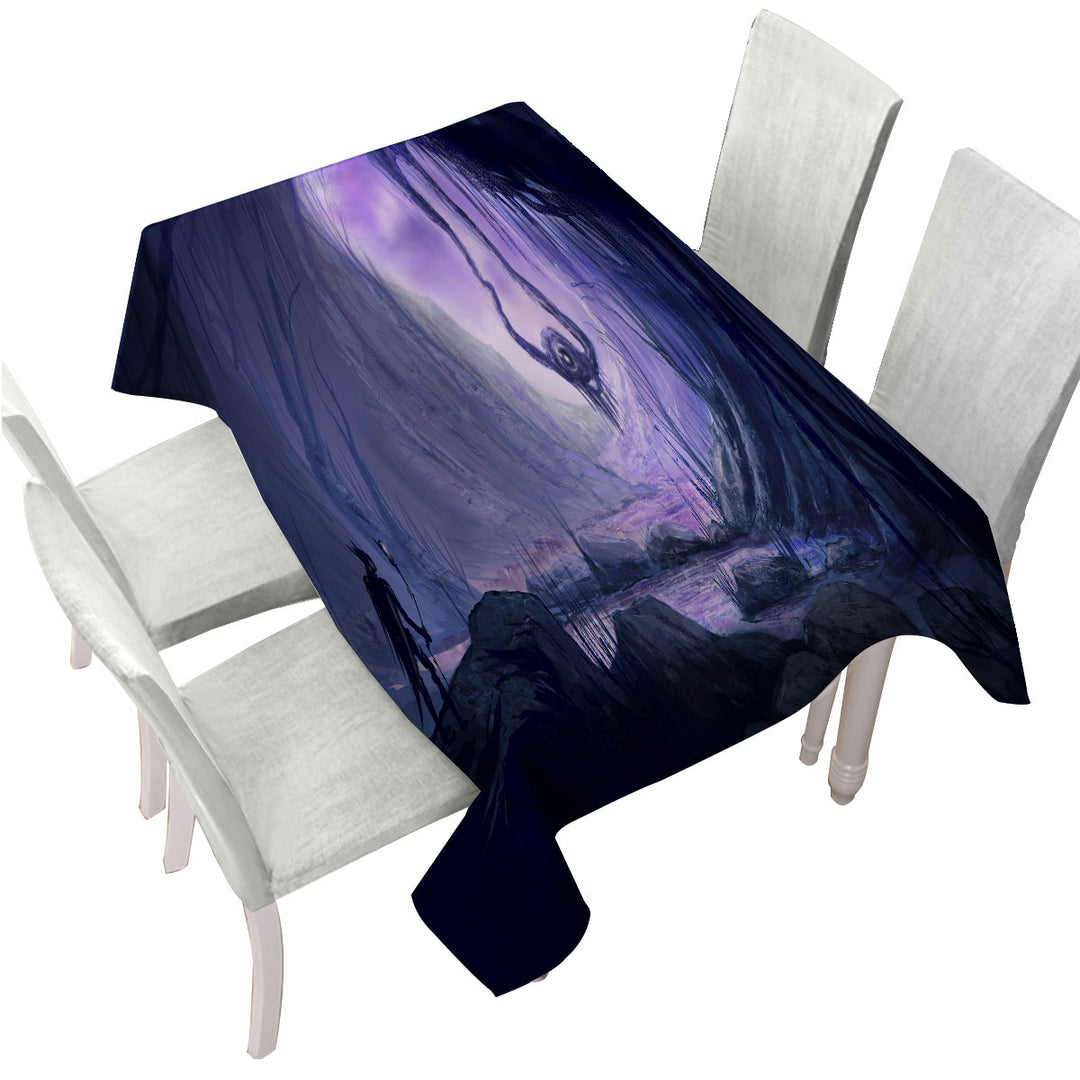 Scary Art the Nightmare Marsh Tablecloth