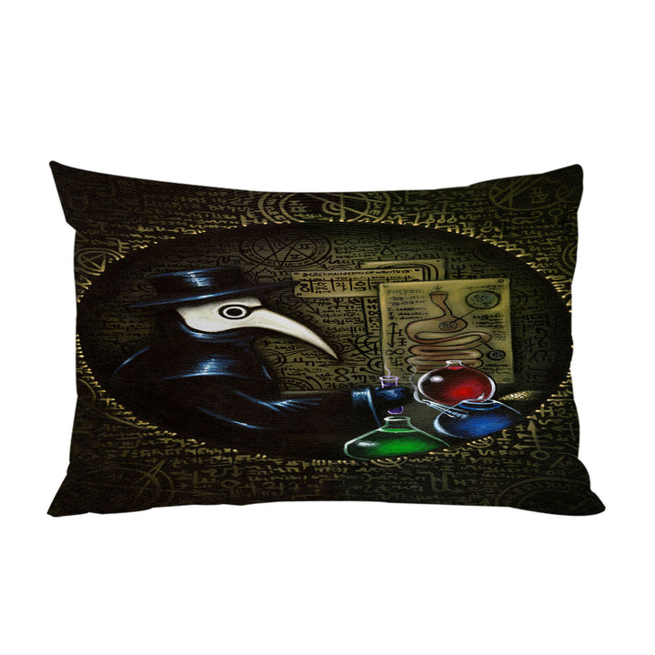 Scary Dark Art The Alchemist_s Revenge Plague Mask Pillow Cases