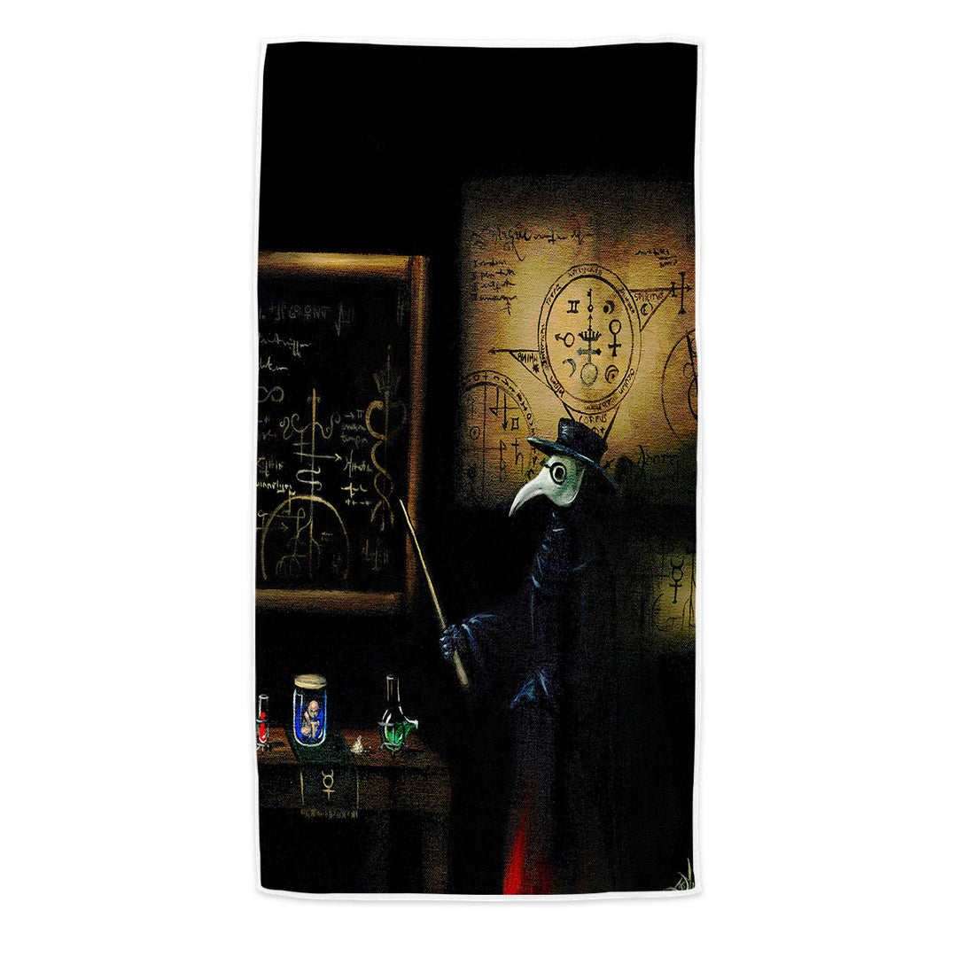 Scary Dark Art The Alchemists Plague Beach Towel