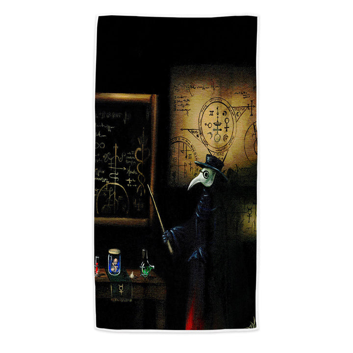 Scary Dark Art The Alchemists Plague Beach Towel