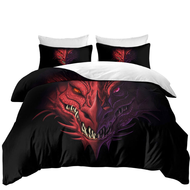 Scary Dragon California King Duvet Cover