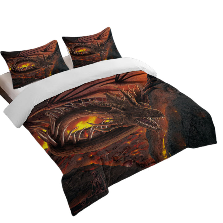 Scary Dragon Hellfire Dragon Coverlet