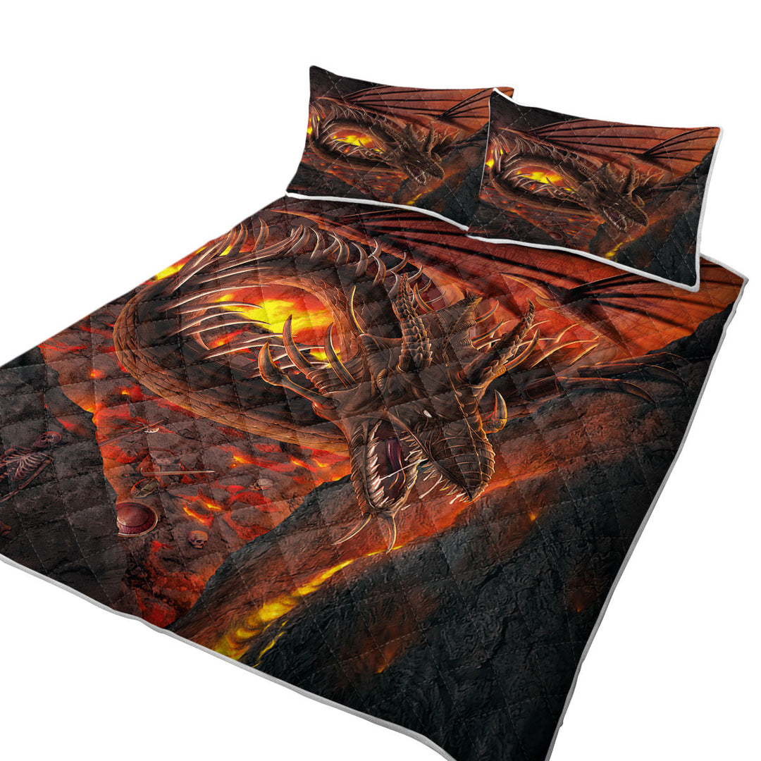 Scary Dragon Hellfire Dragon Quilts for sale