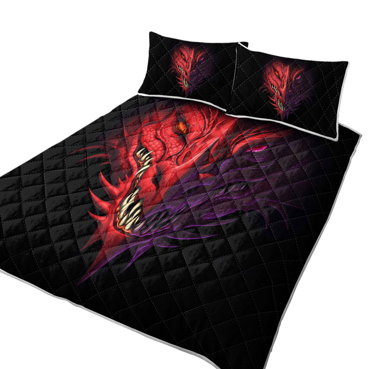 Scary Dragon King Quilt