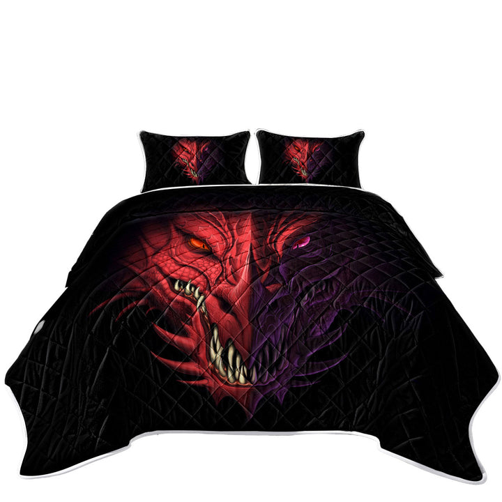 Scary Dragon King Size Bedspreads