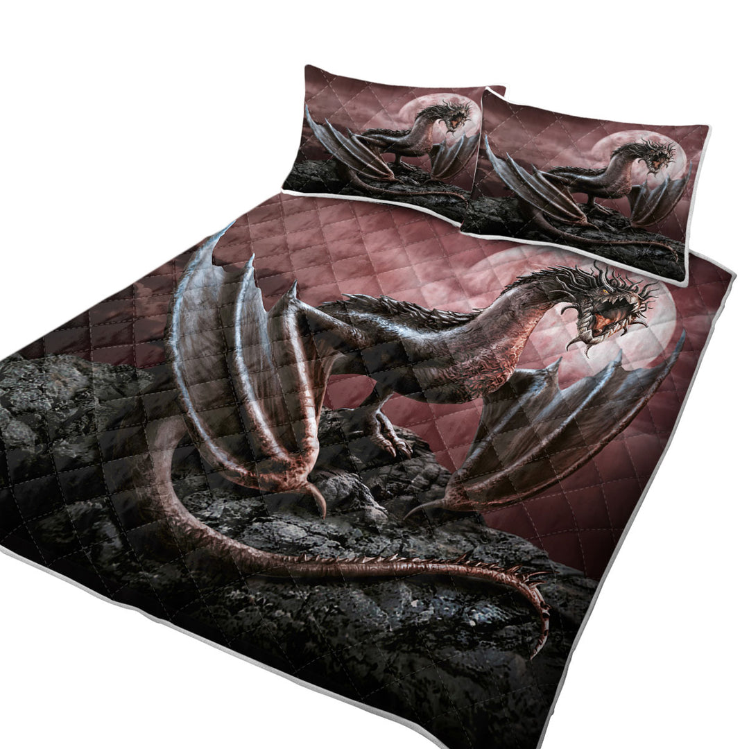 Scary Fantasy Art Darius Moon Dragon Coverlets