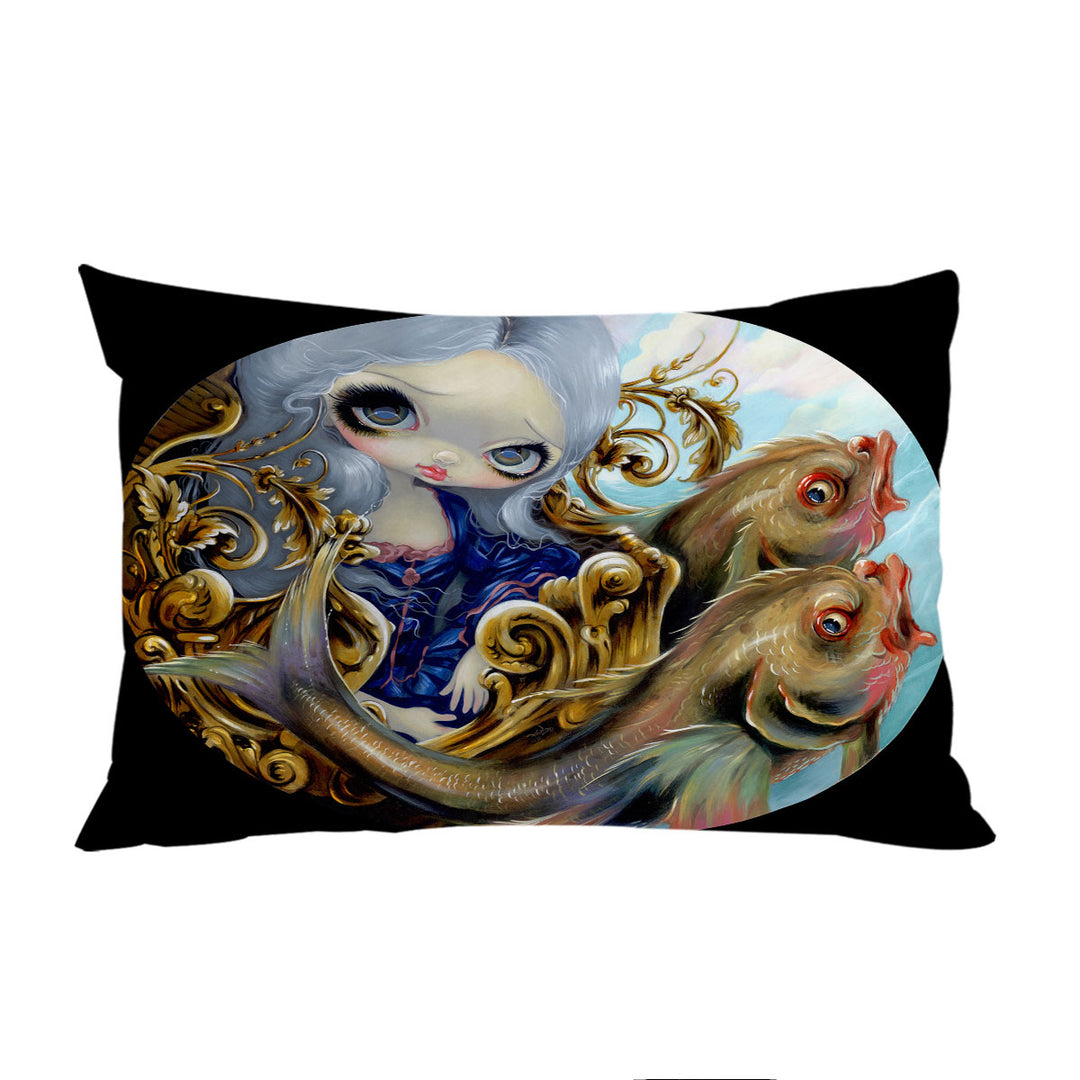 Sea Chariot Fish Transporting a Beautiful Maiden Bed Covers