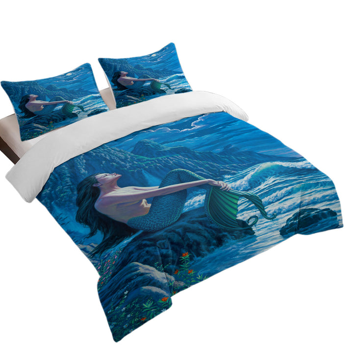 Serenity Coastal Cliffs Mermaid Donna Covers