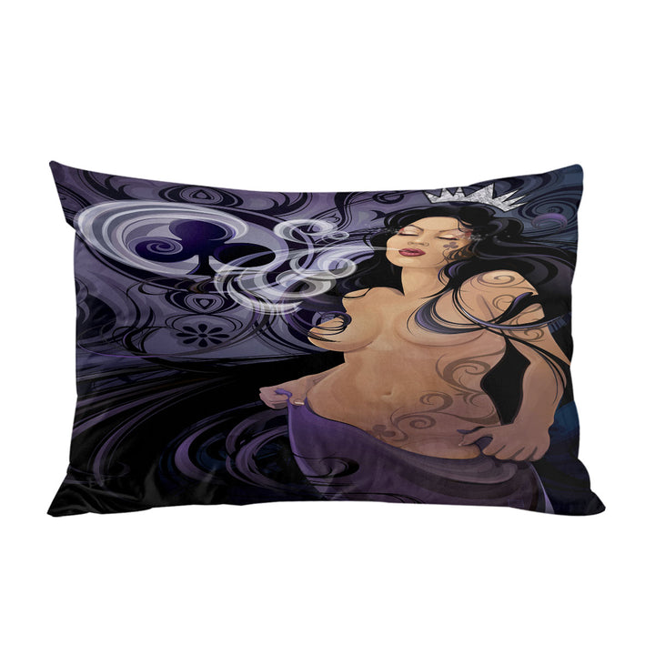 Sexy Cool Art Queen of Clubs Pillow Case Covers