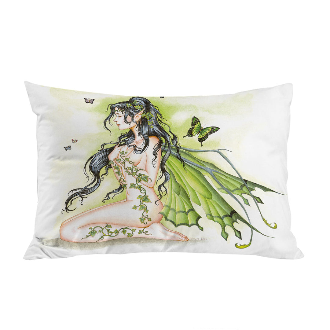 Sexy Fantasy Art the Green Ivy Fairy King Pillow Cases