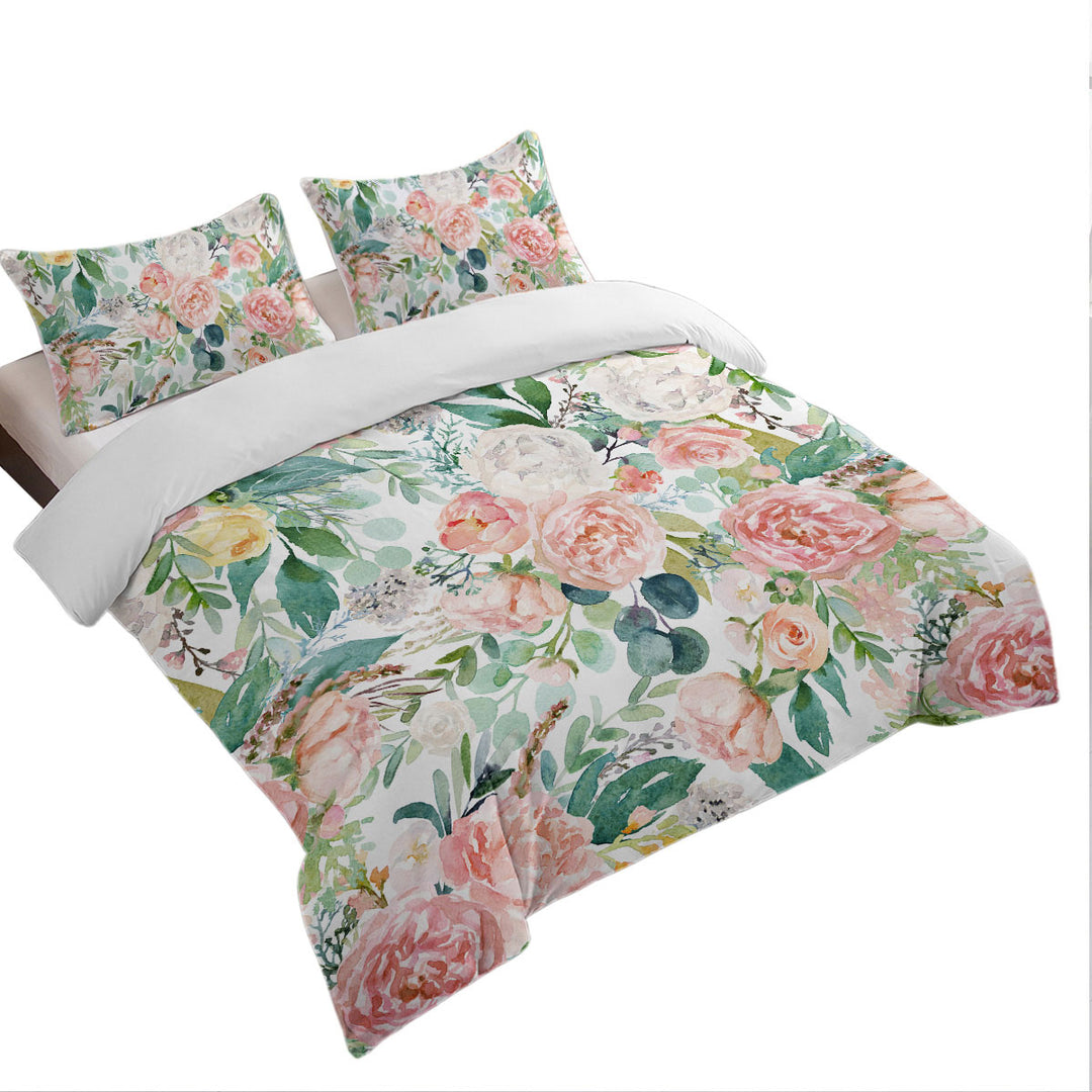 Shabby Chic Floral Design Quilt Cover Sets