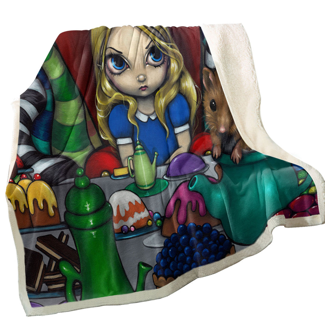 Sofa Blankets of Alice and the Dormouse