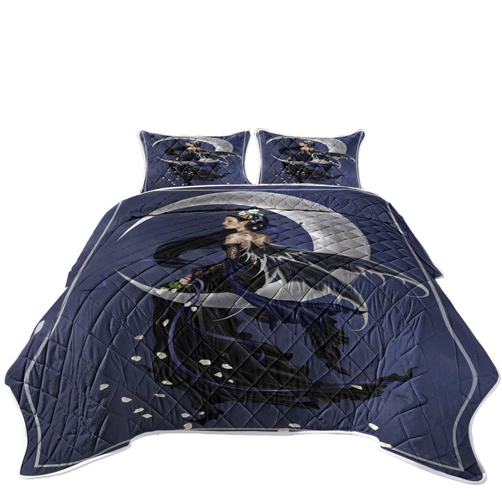 Solace on the Moon of the Dark Night Elf Fairy Coverlets