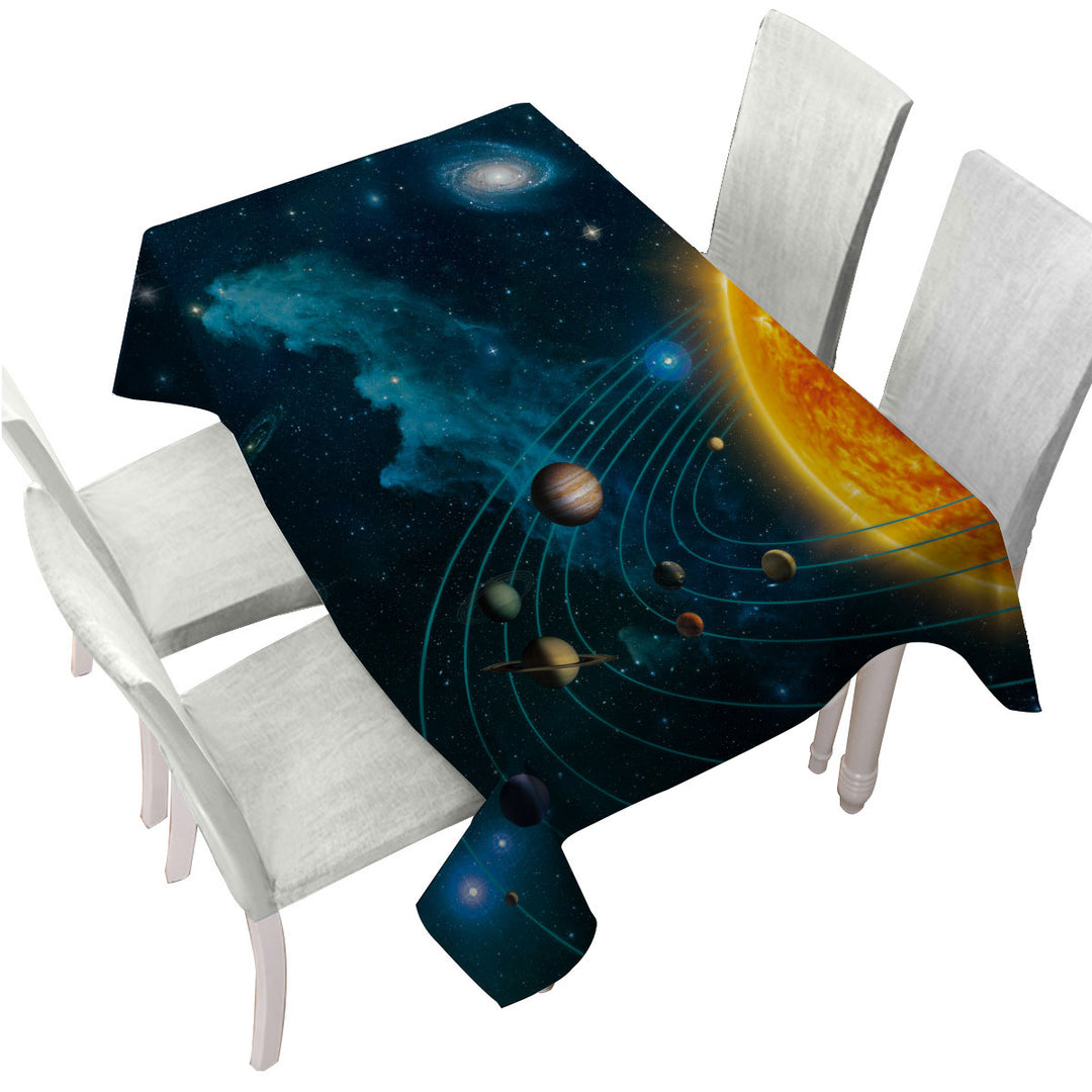 Space Art Solar System Tablecloths