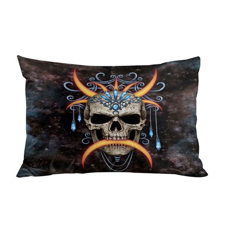 Space Skull the Moon Queen Pillow Case Covers